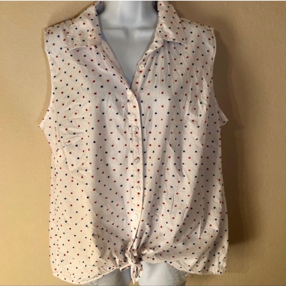 Talbots Sleeveless Button Down